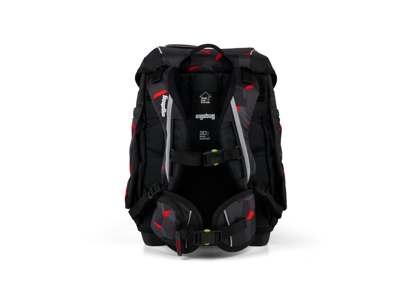 ergobag Schulranzen Schulranzen-Set CUBO TaekBärdo 5-teilig, 25/26 (5-teilig), ergonomisch, höhenverstellbar, Your-Size-System, ab 1. Klasse – Bild 4 von 5