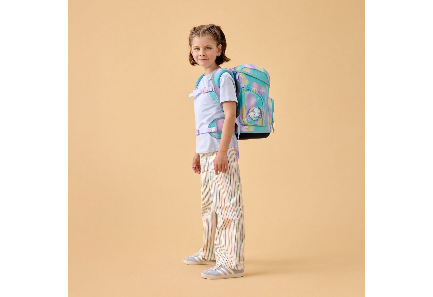 ergobag Schulranzen Schulranzen-Set CUBO ZauBärwelt 5-teilig, 25/26 (5-teilig), ergonomisch, höhenverstellbar, Your-Size-System, ab 1. Klasse – Bild 2 von 5
