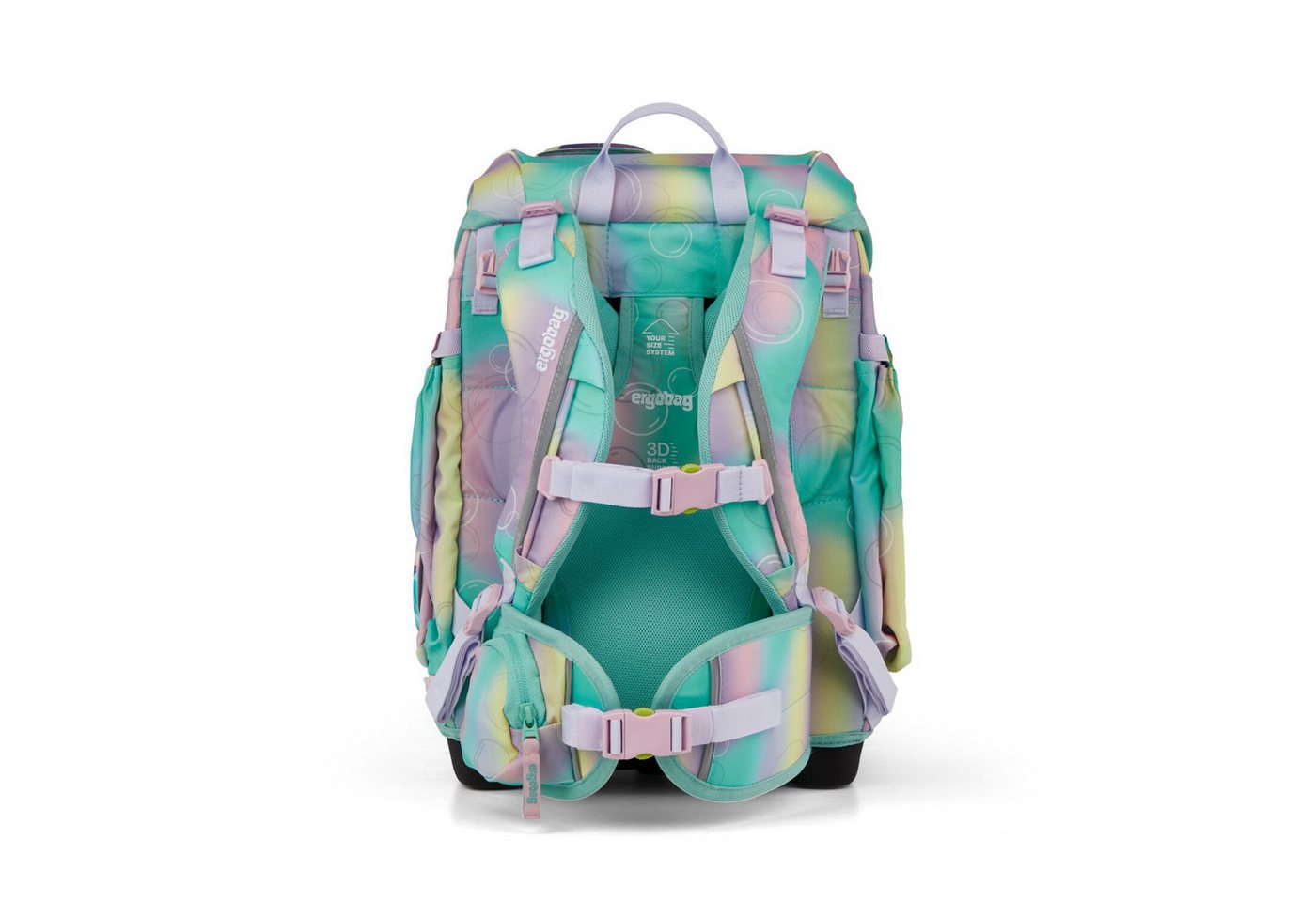 ergobag Schulranzen Schulranzen-Set CUBO ZauBärwelt 5-teilig, 25/26 (5-teilig), ergonomisch, höhenverstellbar, Your-Size-System, ab 1. Klasse – Bild 4 von 5