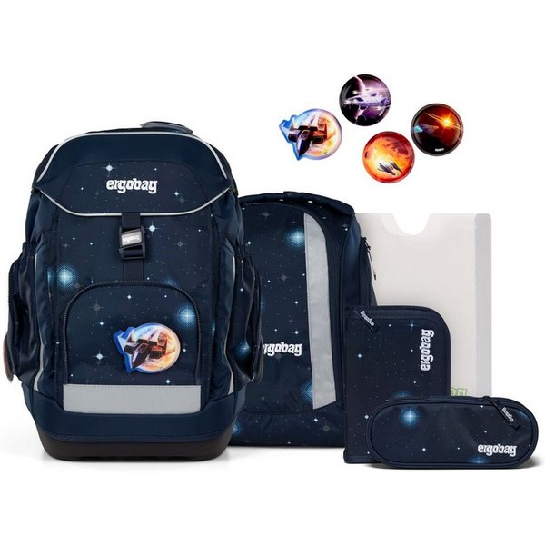 ergobag Schulranzen Schulranzen-Set MAXI KoBärnikus 6-teilig, 24/25 (6-teilig), ergonomisch, ab 1. Klasse, Your-Size-System