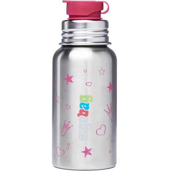 ergobag Trinkflasche Edelstahl Trinkflasche, auslaufsicher und kohlensäuregeeignet