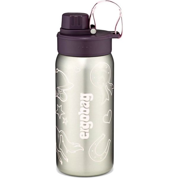 ergobag Trinkflasche Edelstahl Trinkflasche, auslaufsicher und kohlensäuregeeignet
