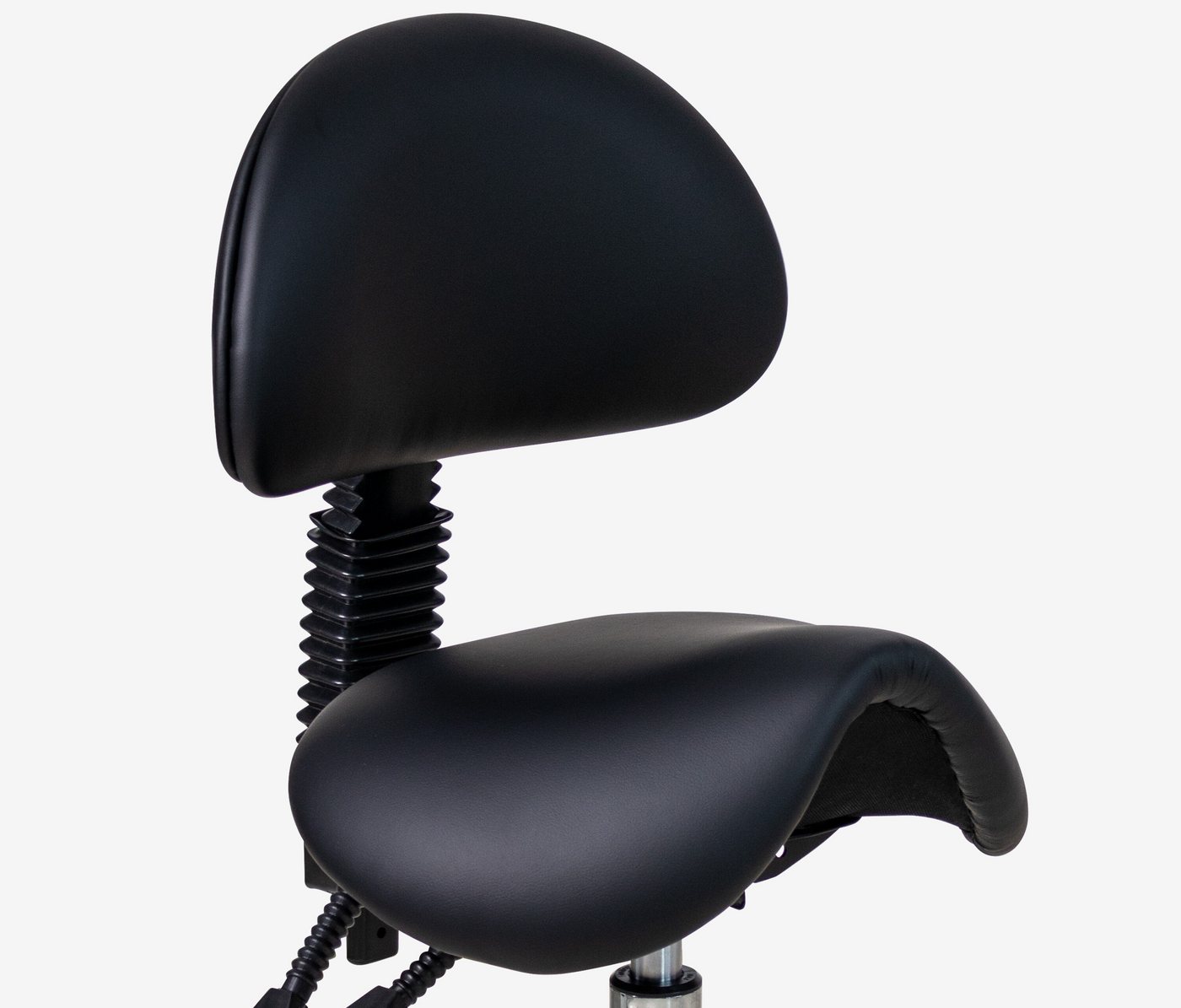 Ergolutions Sitzhocker Sattelhocker mit Lehne, 5 Jahre Garantie / ergonomisch / verstellbare Lehne / Sitz kippbar – Bild 5 von 5