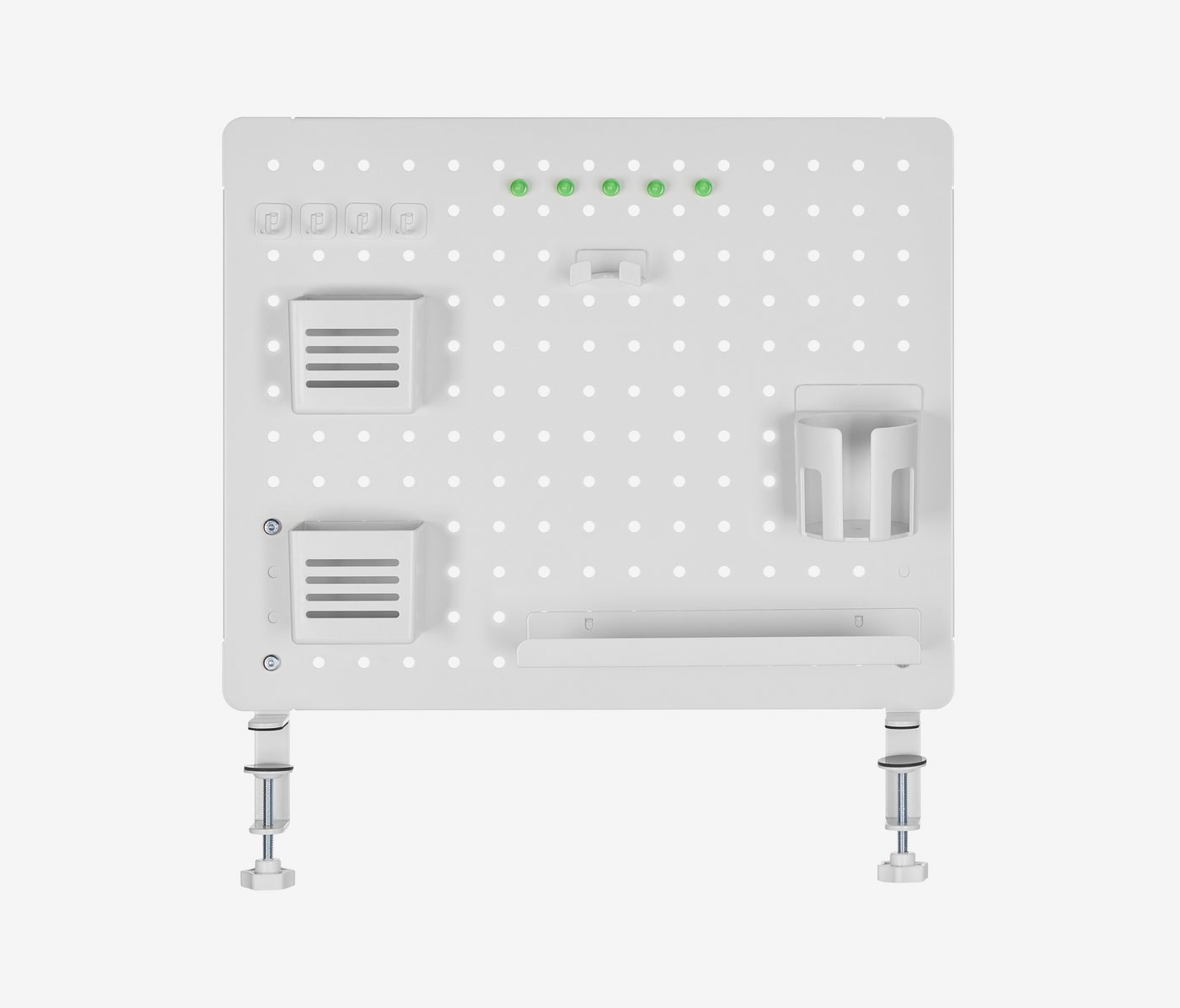 Ergolutions Wandtafel Schreibtisch Organizer Board, (2-tlg), 5 Jahre Garantie / viel Zubehör / Memoboard / Pinnwand / Wandtafel – Bild 2 von 5