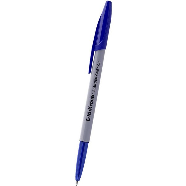 Erich Krause Kugelschreiber, Kugelschreiber Slender Grey Stick 0,26mm 1 Stück Blau