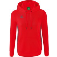 ERIMA Damen Essential Team Kapuzensweat, Größe 40 in Rot