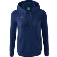 ERIMA Damen Essential Team Kapuzensweat, Größe 38 in Blau
