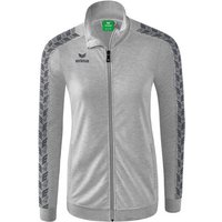 ERIMA Damen Essential Team Tracktop Jacke, Größe 42 in Grau