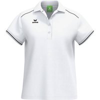 ERIMA Damen Polo CMPT Poloshirt, Größe 42 in Weiß