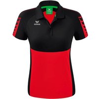 ERIMA Damen Polo SIX WINGS poloshirt function, Größe 38 in Rot
