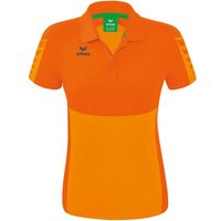 ERIMA Damen Six Wings Poloshirt, Größe 38 in Orange