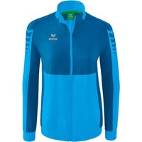 ERIMA Damen Six Wings Präsentationsjacke, Größe 38 in Blau