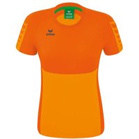 ERIMA Damen Six Wings T-Shirt, Größe 38 in Orange