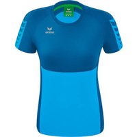 ERIMA Damen Six Wings T-Shirt, Größe 44 in Blau