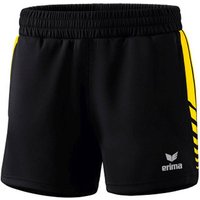 ERIMA Damen Six Wings Worker Shorts, Größe 38 in Schwarz