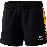 ERIMA Damen Six Wings Worker Shorts, Größe 38 in Schwarz