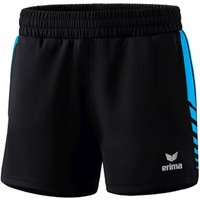 ERIMA Damen Six Wings Worker Shorts, Größe 38 in Schwarz