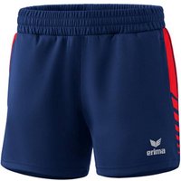 ERIMA Damen Six Wings Worker Shorts, Größe 40 in Blau