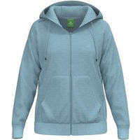 ERIMA Damen Sweatshirt TS Hoody Jacket, Größe 36 in Blau