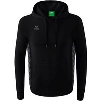 ERIMA Herren Essential Team Kapuzensweat, Größe 128 in Schwarz