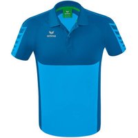 ERIMA Herren Six Wings Poloshirt, Größe 3XL in Blau