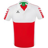 ERIMA Herren Six Wings Poloshirt, Größe S in Rot