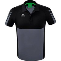 ERIMA Herren Six Wings Poloshirt, Größe XXL in Schwarz