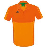 ERIMA Herren Six Wings Poloshirt, Größe S in Orange