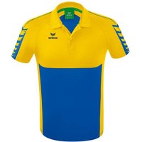 ERIMA Herren Six Wings Poloshirt, Größe M in Blau