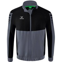 ERIMA Herren Six Wings Präsentationsjacke, Größe 152 in Schwarz