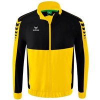 ERIMA Herren Six Wings Präsentationsjacke, Größe 164 in Schwarz