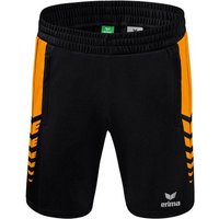 ERIMA Herren Six Wings Worker Shorts, Größe 140 in Schwarz