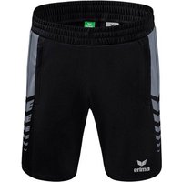 ERIMA Herren Six Wings Worker Shorts, Größe 116 in Schwarz