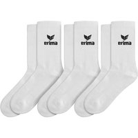 ERIMA Herren Socken Sport Socks 3pack, Größe 35-38 in Grau