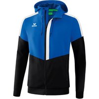 ERIMA Herren Squad Tracktop Jacke mit Kapuze, Größe S in Blau