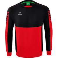 ERIMA Herren Sweatshirt SIX WINGS sweatshirt, Größe 3XL in Rot