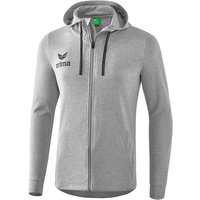 ERIMA Kapuzensweatjacke Essential, Größe S in Grau