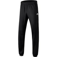 ERIMA Kinder Polyester Trainingshose mit Bündchen, Größe 140 in Schwarz