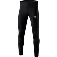 ERIMA Running - Textil - Hosen lang Performance Winterlaufhose Kids, Größe 128 in Schwarz