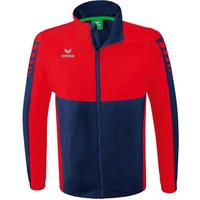 ERIMA Six Wings Jacke mit abnehmbaren Ärmeln, Größe M in Rot