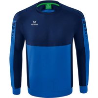 ERIMA Six Wings Sweatshirt, Größe S in Blau