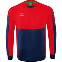 ERIMA Six Wings Sweatshirt, Größe 140 in Rot