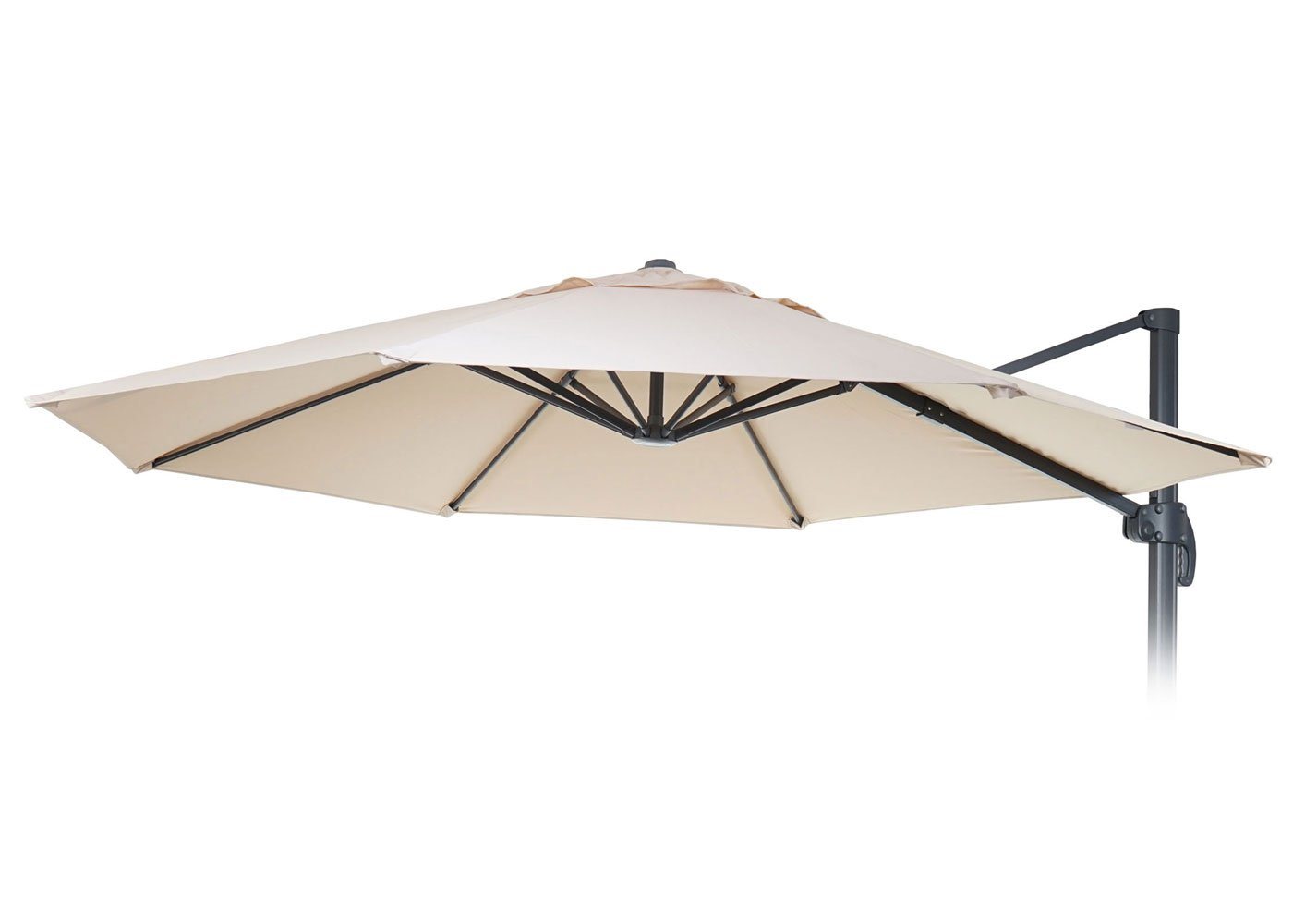 MCW Ersatzschirmbespannung MCW-A96-E-S, 300x300 cm, Ø 300 cm, Passend für Sonnenschirme rund Ø 3m, Regenbeständig – Bild 4 von 5