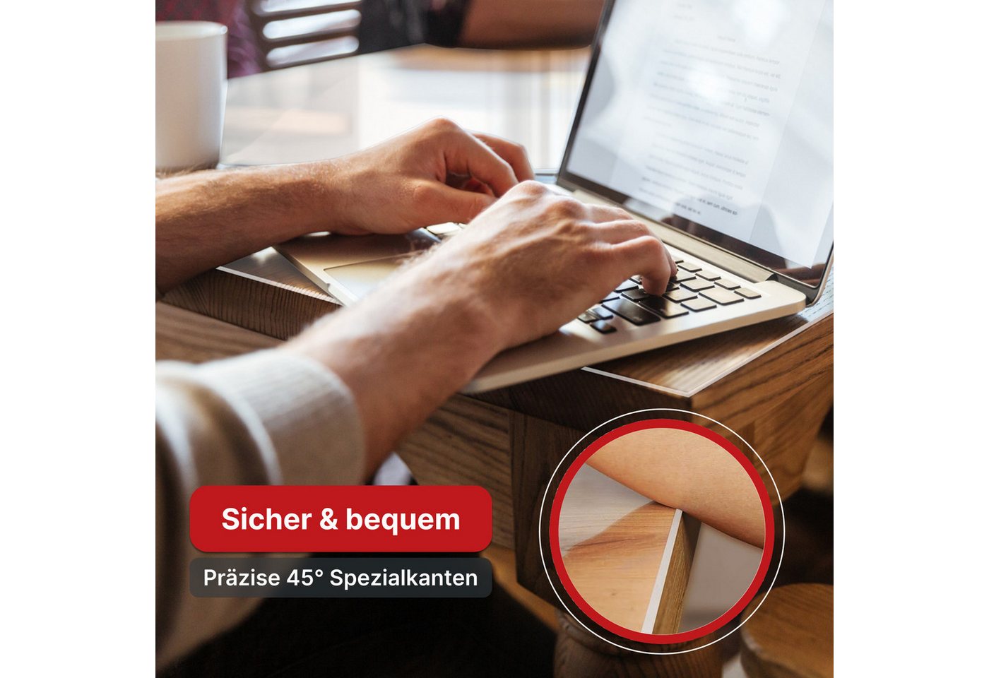 Ertex Tischdecke transparent tischdecke 2,2 mm – Tischfolie & klarer Tischschutz – Bild 4 von 5
