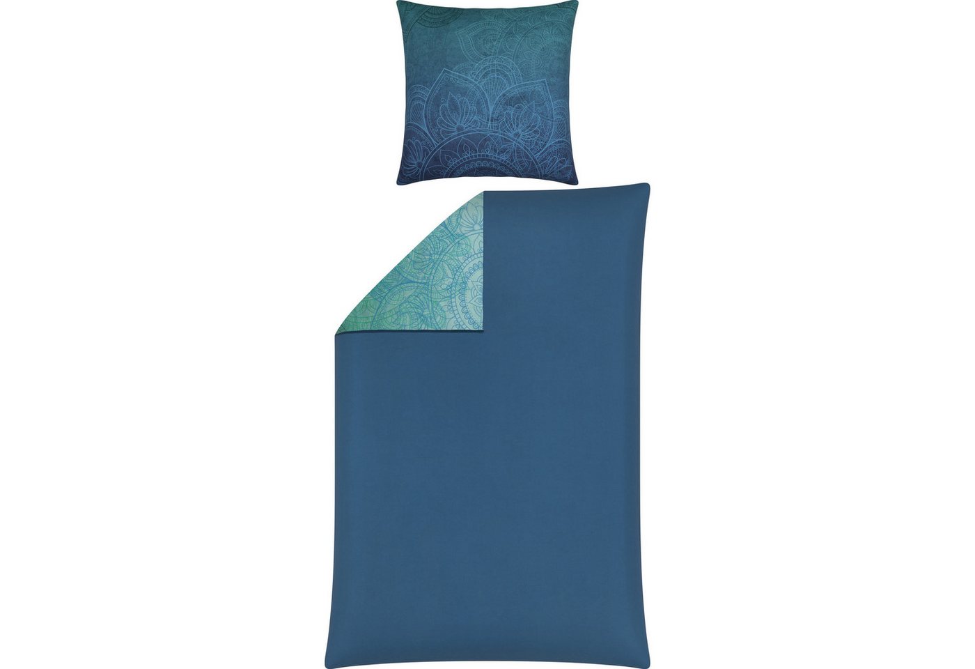 Erwin Müller Bettwäsche Wendebettwäsche, Mako-Satin, Mako-Satin Paisley/Ornamente – Bild 2 von 5