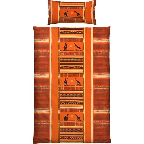Erwin Müller Bettwäsche Bettwäsche, Baumwolle, Edelflanell Motiv: Afrika/Tiermotive