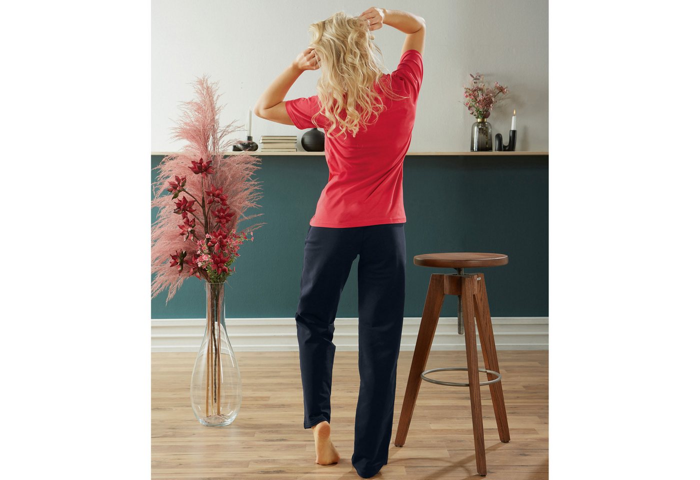 Erwin Müller Freizeitanzug Damen-Freizeithose, lang 2er-Pack, Uni – Bild 3 von 4