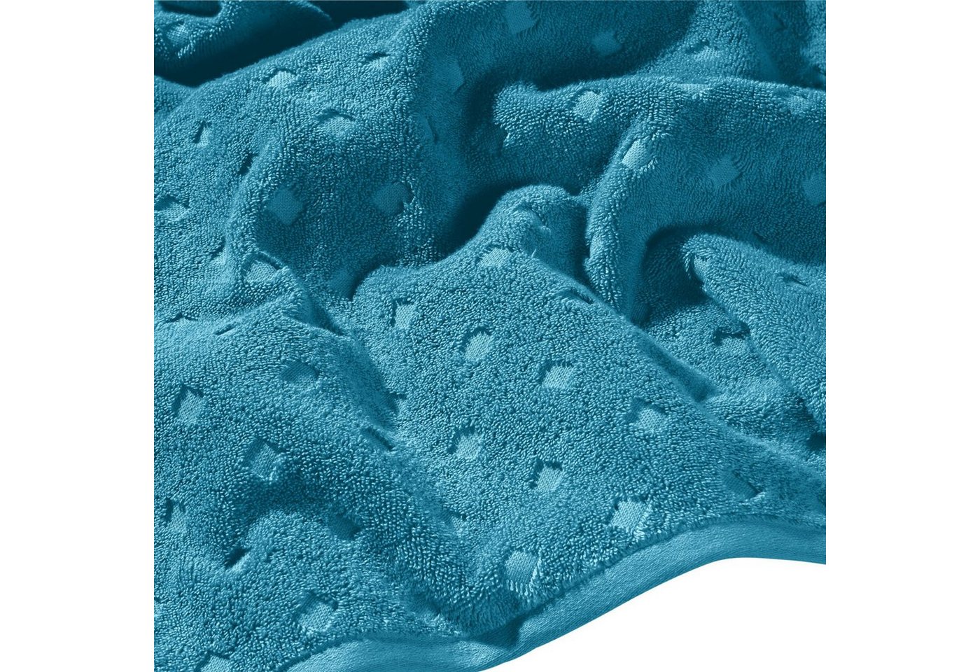 Erwin Müller Gästehandtuch Gästetuch "Baden-Baden" 2er-Pack, Frottier, Walk-Frottier Uni/Hoch- Tiefstruktur – Bild 5 von 5