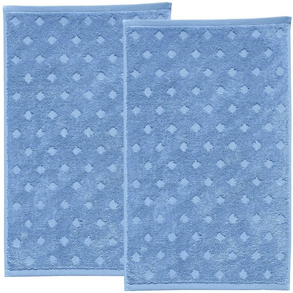 Erwin Müller Gästehandtuch Gästetuch "Baden-Baden" 2er-Pack, Frottier, Walk-Frottier Uni/Hoch- Tiefstruktur