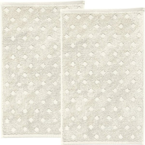 Erwin Müller Gästehandtuch Gästetuch "Baden-Baden" 2er-Pack, Frottier, Walk-Frottier Uni/Hoch- Tiefstruktur